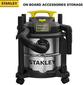 img 3 attached to 🌀 STANLEY Wet/Dry Vacuum SL18115: Powerful 4HP Shop Vacuum with 5-Gallon Stainless Steel Tank - Perfect for Home, Shop, and Jobsite Dust Collection