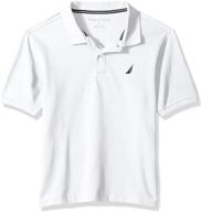 👕 nautica boys' clothing: little sleeve stretch anchor logo