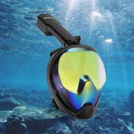 🤿 smaco full face snorkel mask: 180° panoramic view, uv protection, anti-fog & anti-leak design for adults and youth with detachable camera mount logo