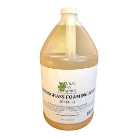 img 2 attached to 🍋 Premium Lemongrass Foaming Hand Soap Refill - Natural Way Organics - 128 oz (1 Gallon)