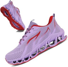 img 4 attached to 🏃 Stay Comfortable and Safe with MOSHA BELLE Women's Non-Slip Running Shoes: Ideal for Athletic Activities, Tennis, Sneakers, and Sports Walking