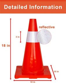 img 3 attached to 🚧 Pcs Traffic Safety Road Cones: Ensuring Occupational Health & Safety