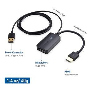 img 3 attached to ⚡ Адаптер HDMI к DisplayPort от Cable Matters с поддержкой видеоразрешения 4K - улучшенная оптимизация SEO