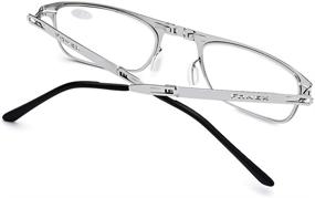 img 2 attached to FONEX LH012 Men's Screwless Folding Reading Glasses - Portable Lightweight Alloy Design