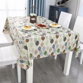 img 3 attached to 🌂 MikiUp Waterproof PVC Rectangle Tablecloth