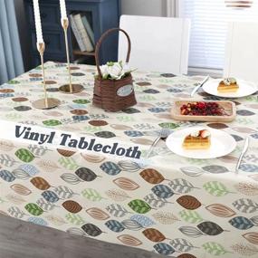 img 2 attached to 🌂 MikiUp Waterproof PVC Rectangle Tablecloth