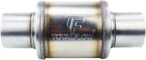 img 3 attached to High Performance TOTALFLOW 20315 Straight Through Universal Exhaust Muffler - 409 Stainless Steel - 2.25 Inch Inner Diameter Inlet/Outlet