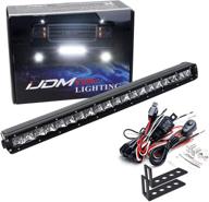 🚗 ijdmtoy 20-inch led light bar for 09-13 gmc sierra 1500 & 08-14 2500 3500 hd, with 100w cree led lightbar, bumper mount brackets & on/off switch wiring logo