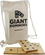 🎴 premium quality get out wooden dominoes set - 28 piece for classic game night fun logo