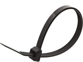 img 1 attached to 🔗 SNUG Fasteners (SNG898) Pack of 100, 14" Black Nylon Cable Zip Ties - 50 lb. Strength