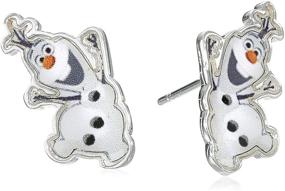 img 2 attached to ❄️ Silver Plated Disney Frozen Olaf Earrings with Snowman Design - Complete with Frozen Gift Box