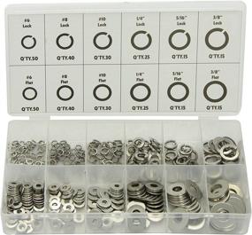 img 2 attached to ATD-360 Advanced Tool Design: 350-Piece Stainless Lock and Flat Washer Assortment - Ultimate Hardware Solution