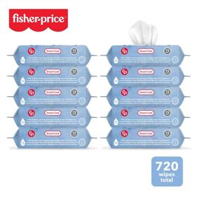 img 3 attached to Smart Care Fisher-Price Wipes: 99% Water, 720 Count - Gentle and Effective Cleaning Solution for Baby Care