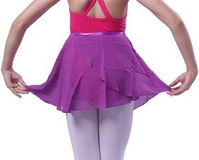 img 4 attached to 🩰 Chiffon Ballet Skirts for Girls by Woosun - Enhanced SEO-friendly Product Title