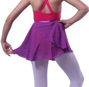 img 3 attached to 🩰 Chiffon Ballet Skirts for Girls by Woosun - Enhanced SEO-friendly Product Title