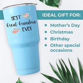 img 2 attached to 🎁 KEDRIAN Grandmother Birthday Stainless Insulated Tumbler: Ideal Gift for Grandma's Special Day!