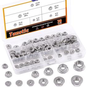 img 4 attached to Tanstic 70Pcs Stainless Flange Assortment