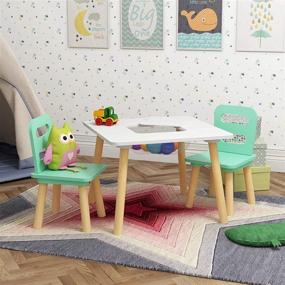 img 1 attached to Pidoko Kids Table Chairs Set