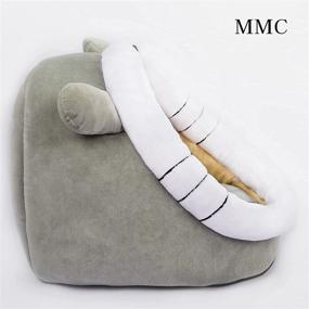 img 3 attached to 🐱 Keep Your Feline Friend Cozy: MMC Half-Enclosed Cat Bed Warm Nest – Removable and Washable Pet House for Indoor Cats