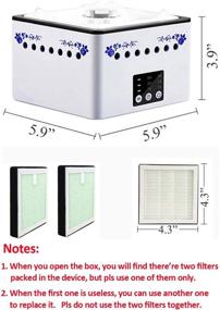 img 1 attached to 🌬️ Boltwin Portable HEPA Filter Air Purifier: 3-in-1 Solution with 8000mAh Battery for Smokers, Second Hand Smoke, Pets, and PM 2.5 Purification"