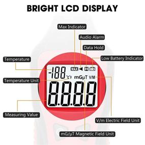 img 1 attached to 📡 EMF Meter: Digital Electromagnetic Field Radiation Detector 3 in 1 with LCD Display - Ideal for Home, Office, Outdoor, and Ghost Hunting