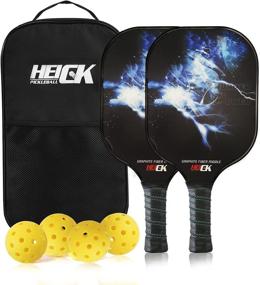 img 4 attached to Pickleball Paddles Set Lightweight Beginners