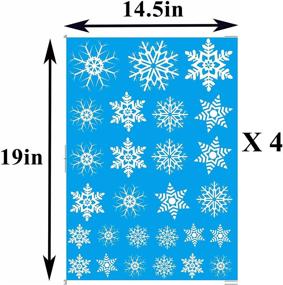 img 3 attached to ❄️ 138-Piece Snowflake Window Clings Decal Stickers by Joiedomi for Winter Christmas Home Decorations Ornaments Party Supplies