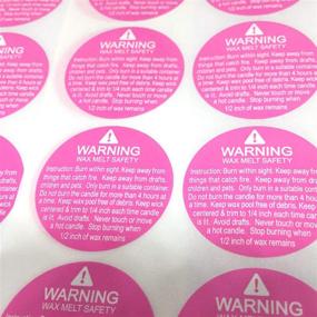 img 3 attached to 🔥 Stay Safe with Candle Warning Stickers - 504 Wax Melting Safety Labels