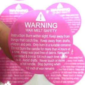 img 2 attached to 🔥 Stay Safe with Candle Warning Stickers - 504 Wax Melting Safety Labels