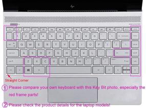 img 3 attached to 🖥️Прозрачная защитная пленка для клавиатуры ноутбука HP Spectre x360 2-in-1 2017 года 13.3 дюйма 13t-ac00 13-ac013dx ac023dx 13-w013dx w023dx w053nr 13-ae011dx ae012dx ae013dx ae014dx ae012nr ae052nr Series Laptop