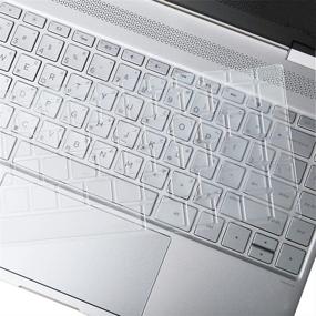 img 1 attached to 🖥️Прозрачная защитная пленка для клавиатуры ноутбука HP Spectre x360 2-in-1 2017 года 13.3 дюйма 13t-ac00 13-ac013dx ac023dx 13-w013dx w023dx w053nr 13-ae011dx ae012dx ae013dx ae014dx ae012nr ae052nr Series Laptop