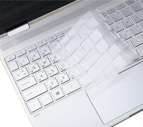 img 2 attached to 🖥️Прозрачная защитная пленка для клавиатуры ноутбука HP Spectre x360 2-in-1 2017 года 13.3 дюйма 13t-ac00 13-ac013dx ac023dx 13-w013dx w023dx w053nr 13-ae011dx ae012dx ae013dx ae014dx ae012nr ae052nr Series Laptop
