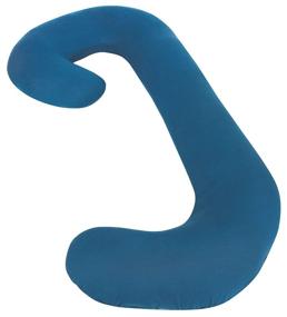 img 4 attached to 🛏️ Snoogle Chic Jersey - Snoogle Total Body Pregnancy Pillow with Easy On-Off Zippered Jersey Knit Cover - Teal