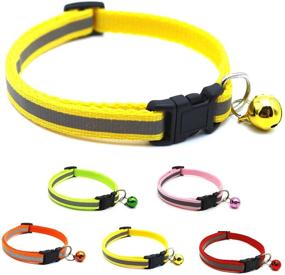 img 4 attached to Zemat Reflective Collar Adjustable Bell（Yellow