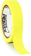 🟨 fluorescent yellow labeling tape - clean removable adhesive tape for light control board, dj mixing board, audio mixer, arts and crafts, office products - 1"x20yds logo