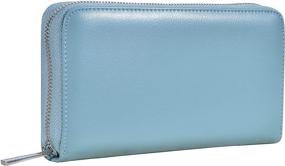 img 3 attached to 💳 Easyoulife Women's RFID Secure Genuine Leather Credit Card Holder Wallet with 36 Slots