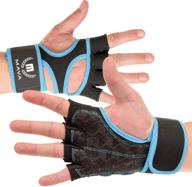 🧤 silicone padded cross training gloves with integrated wrist wraps by mava - enhance your gym workouts, wod, weightlifting & fitness while protecting against calluses логотип