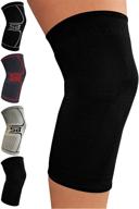 🔴 sb sox compression knee brace - superior stability & comfort - ideal for recovery & daily wear - optimal pain relief for meniscus tear, arthritis (solid black, large) логотип