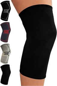 img 4 attached to 🔴 SB SOX Compression Knee Brace - Superior Stability & Comfort - Ideal for Recovery & Daily Wear - Optimal Pain Relief for Meniscus Tear, Arthritis (Solid Black, Large)