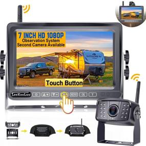 img 4 attached to LeeKooLuu HD 1080P Wireless Backup Camera for RV | 7 Inch Touch Button Monitor | High-Speed Rear View System | Furrion RVs Trailers Trucks 5th Wheel Compatible | Easy DIY Installation – F06 Model