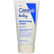 👶 infused with cerave baby moisturizing cream - 5 ounce (pack of 2) for optimal baby skin care logo