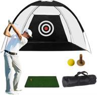 livebb all-in-one golf practice net set - golf training aids with chipping net & hitting mat for indoor and outdoor backyard practice логотип