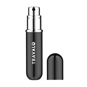 img 4 attached to 🌟 Travalo Classic Perfume Atomizer - TSA Approved Elegant Metal Travel Atomiser - Convenient Refill System - Portable Mini Spray Bottle - Glass-free Scent Pump Case - Black 0.17 oz / 5ml