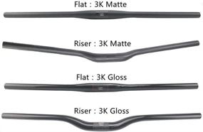 img 1 attached to 🚲 Alfa Pasca MTB Carbon Fiber Riser Handlebars - 31.8mm Black 3K Matte Finish - 760mm Length