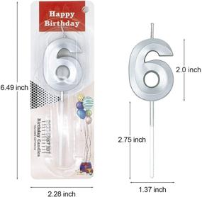 img 3 attached to BEAN LIEVE Numeral Birthday Candles - Happy Birthday Cake Candles Numeric Candles Number 0 1 2 3 4 5 6 7 8 9 Used For Cake Decoration On Birthday Parties And Wedding Anniversary Celebration (Silver)