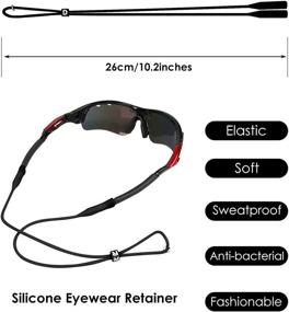 img 2 attached to 🌈 Vibrant Shades: Retainer Colorful Sunglass – Adjustable Sunglasses