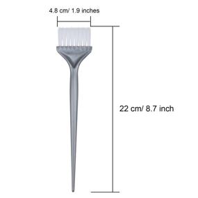img 3 attached to 💇 Mudder 5 Pack Hair Dye Coloring Brushes: Salon-Quality DIY Hair Coloring Kit for Stunning Silver Grey Results