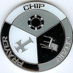 img 1 attached to 🎰 Optimized Chip Chair Prayer Poker Weight Card Guard Commemorative