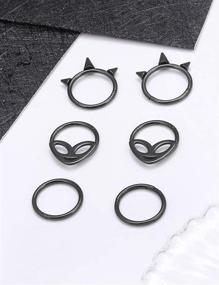 img 3 attached to Septum Rings & Jewelry Set by Kadogohno - 16g Septum Piercing, Daith Ring & Earrings, Clicker & More