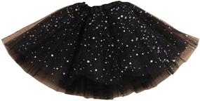 img 4 attached to Charming CSBKS Sparkle Layered Princess 👗 Ballet Clothing for Girls – Enchanting and Stylish!